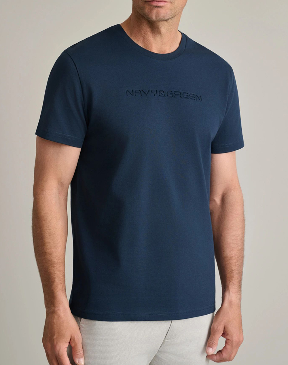 NAVY&GREEN ΜΠΛΟΥΖΑ ΛΑΙΜΟΚΟΨΗ 24TU.346/7R-MARINE BLUE DarkBlue