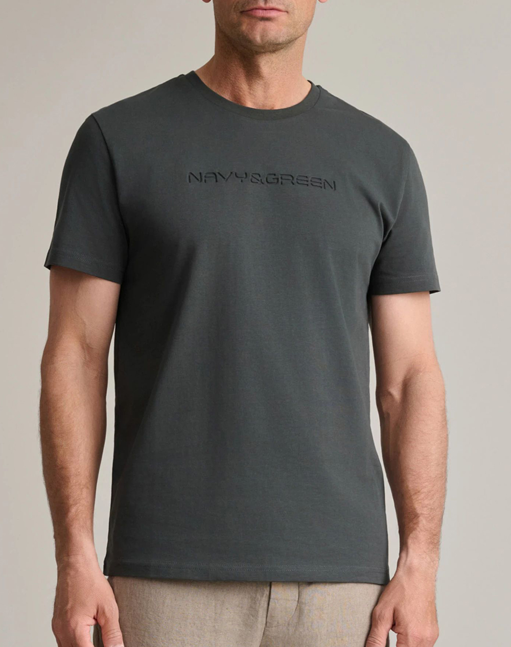 NAVY&GREEN ΜΠΛΟΥΖΑ ΛΑΙΜΟΚΟΨΗ 24TU.346/7R-DEEPEST GREEN Mixed