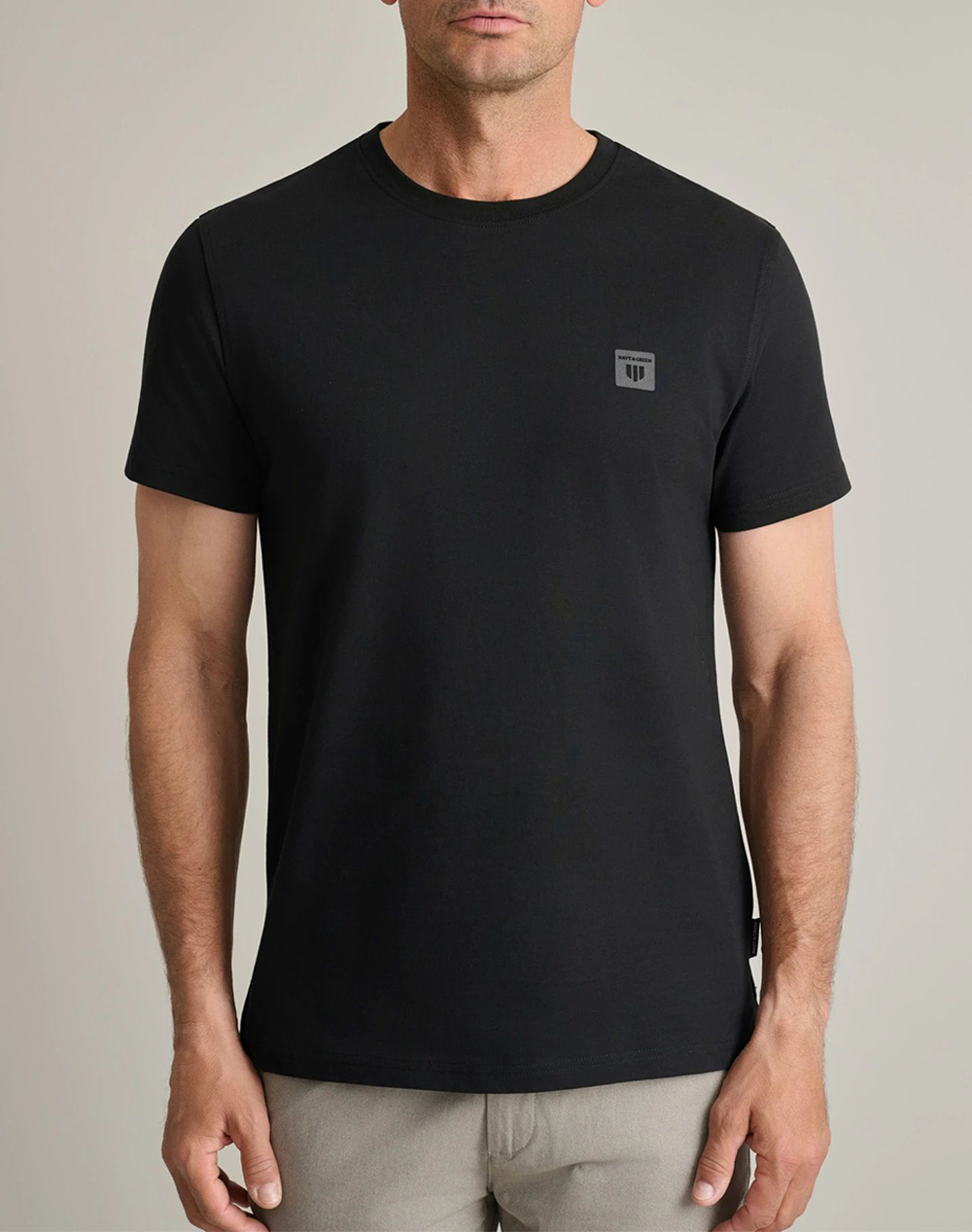 NAVY&GREEN ΜΠΛΟΥΖΑ ΛΑΙΜΟΚΟΨΗ 24MO.024/R-BLACK Black