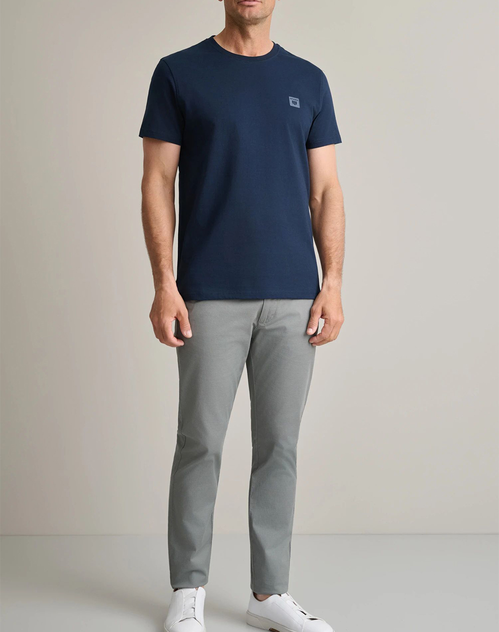 Navy Green Μπλούζα Λαιμοκοψη 24Mo 024 R-Marine Blue Darkblue ανδρικά ρούχα μπλούζες T-Shirt Politikos Shop Πολιτικός