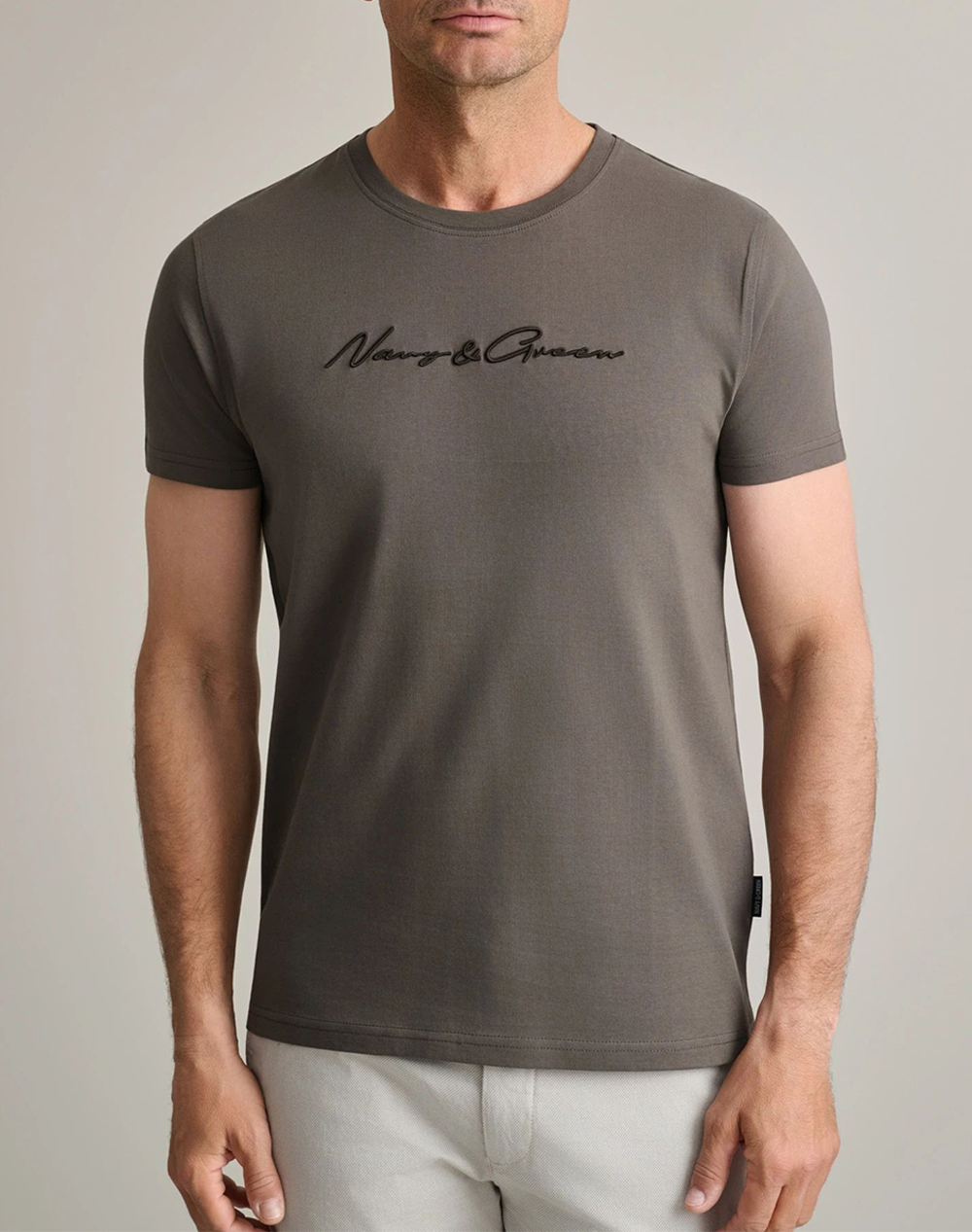 NAVY&GREEN ΜΠΛΟΥΖΑ ΛΑΙΜΟΚΟΨΗ 24TU.322/11P.2-OLIVE BROWN Olive