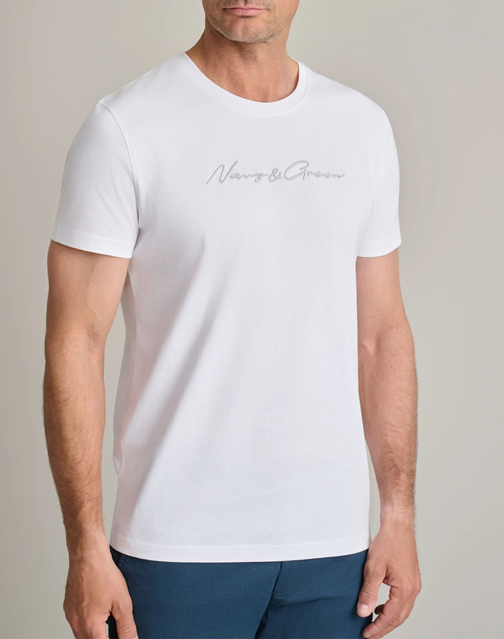 NAVY&GREEN ΜΠΛΟΥΖΑ ΛΑΙΜΟΚΟΨΗ 24TU.322/11P.2-WHITE White
