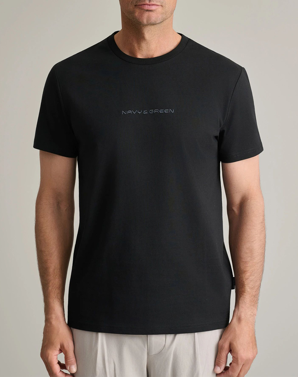 NAVY&GREEN ΜΠΛΟΥΖΑ ΛΑΙΜΟΚΟΨΗ 24MO.022/R-BLACK Black