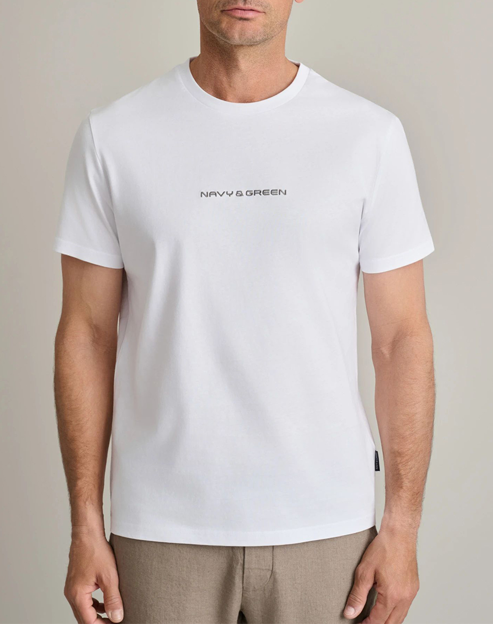 NAVY&GREEN ΜΠΛΟΥΖΑ ΛΑΙΜΟΚΟΨΗ 24MO.022/R-WHITE White