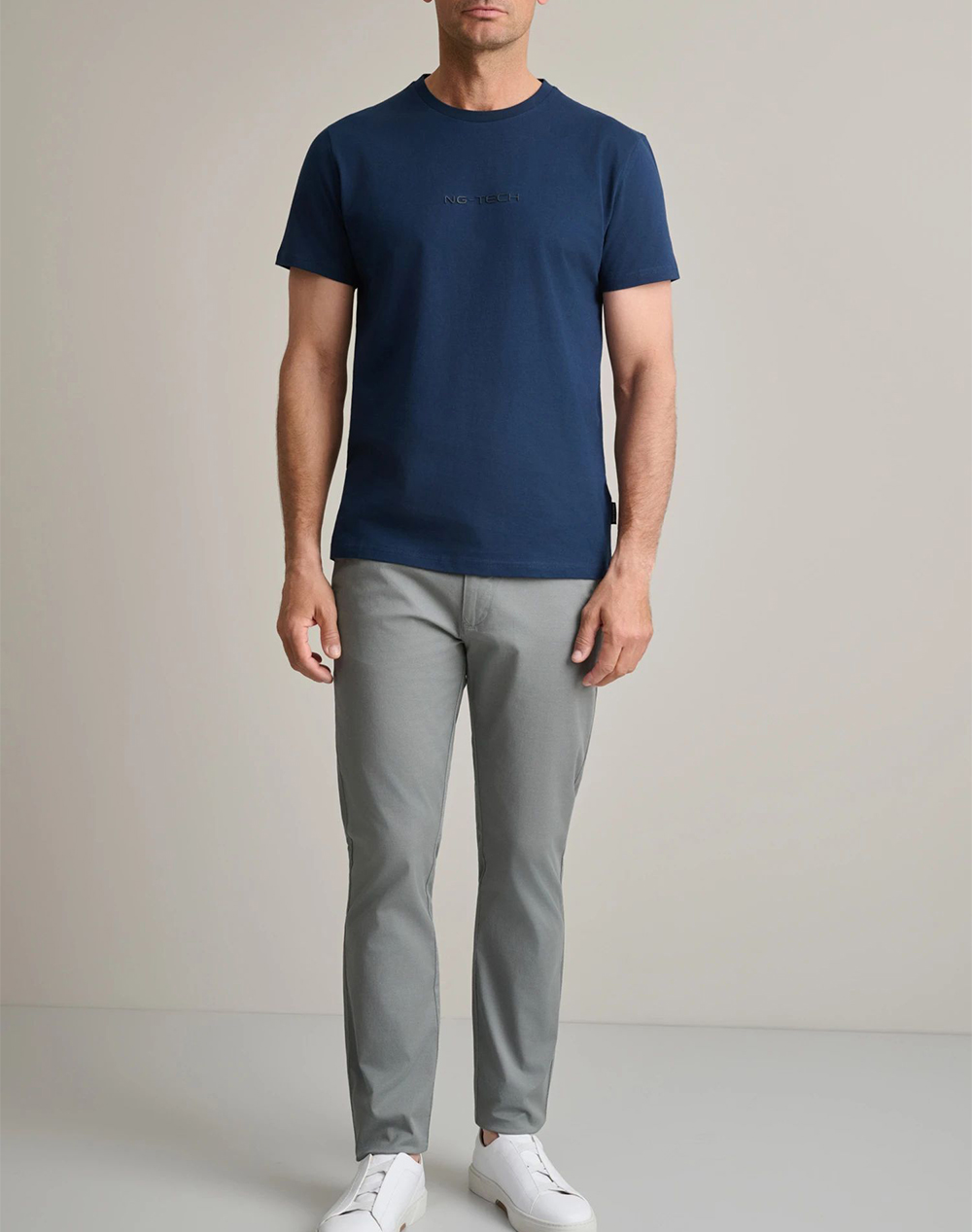 Navy Green Μπλούζα Λαιμοκοψη 24Mo 023 R-Dark Blue Darkblue ανδρικά ρούχα μπλούζες T-Shirt Politikos Shop Πολιτικός