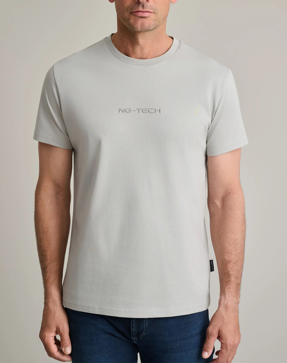 NAVY&GREEN ΜΠΛΟΥΖΑ ΛΑΙΜΟΚΟΨΗ 24MO.023/R-GREY STONE LightGray