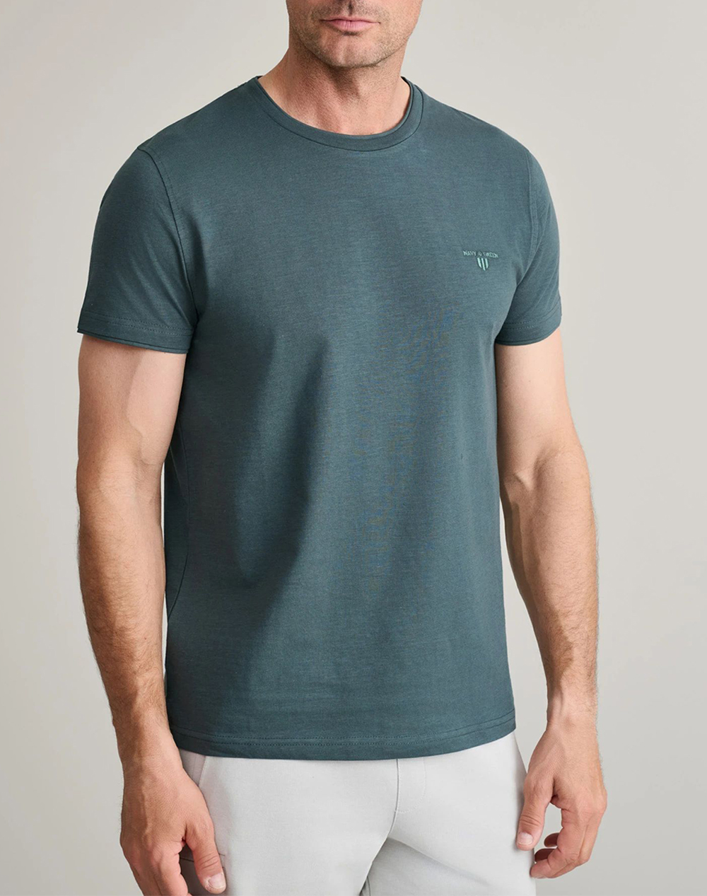 NAVY&GREEN ΜΠΛΟΥΖΑ ΛΑΙΜΟΚΟΨΗ 24TU.323/6P.2-DEEP ATLANTIC Petrol