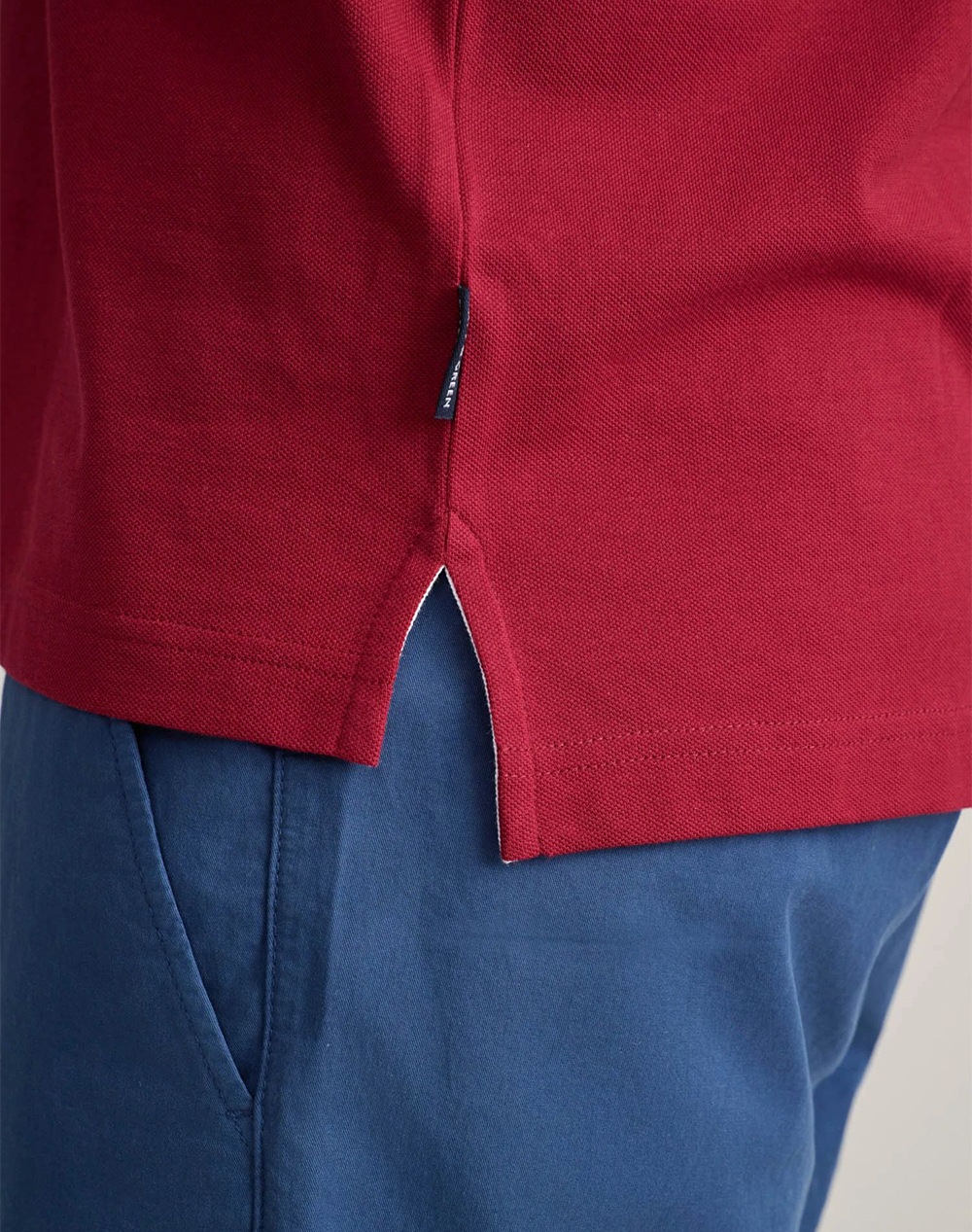 NAVY&GREEN ΜΠΛΟΥΖΑΚΙ ΠΟΛΟ Μ/ΧΡΩΜΟ, CUSTOM FIT 24GE.1041-MERLOT DarkRed φωτογραφία