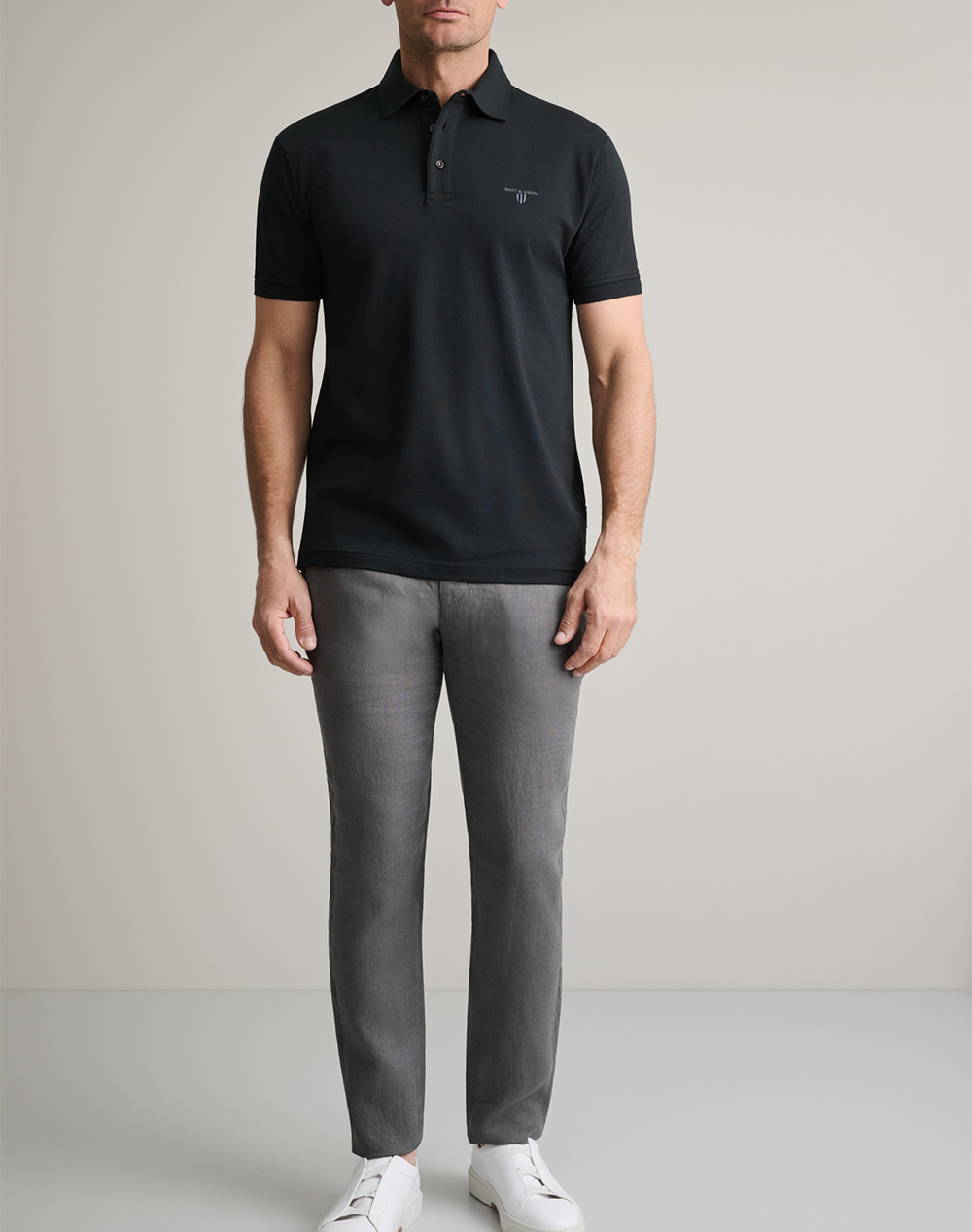 Navy Green Μπλούζα Πολο 24Ey 039 1Pl-Black Black ανδρικά ρούχα μπλούζες Polo Politikos Shop Πολιτικός