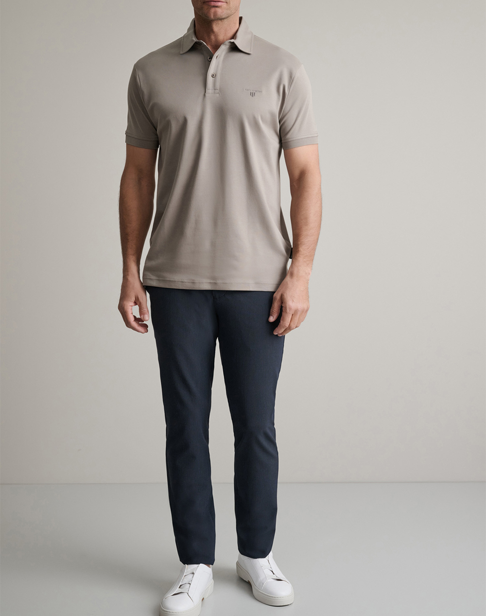 Navy Green Μπλούζα Πολο 24Ey 039 1Pl-Metallo Sandybrown ανδρικά ρούχα μπλούζες Polo Politikos Shop Πολιτικός