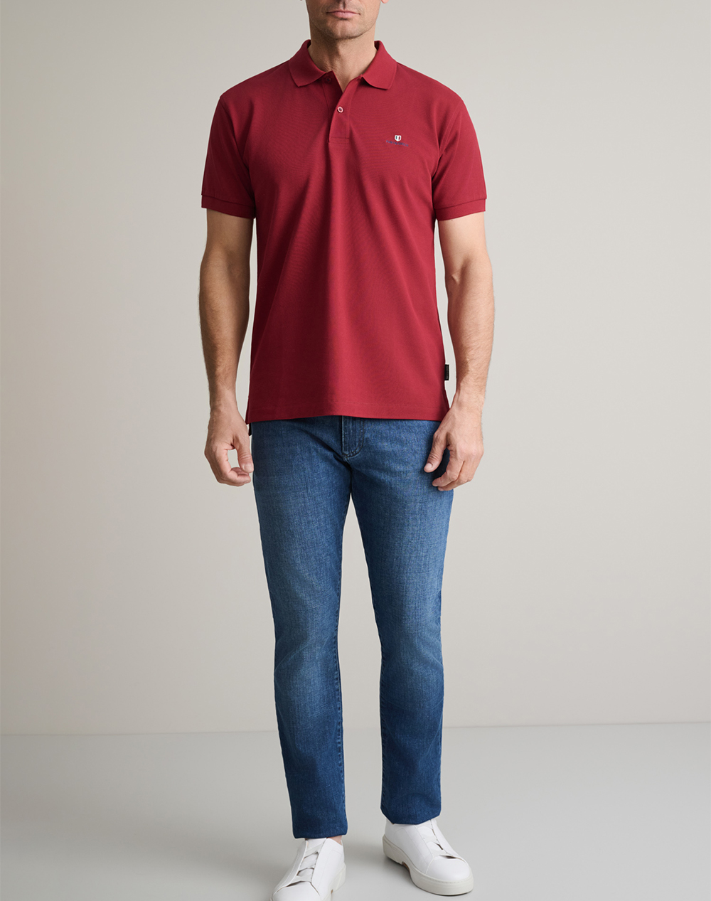 Navy Green Μπλουζακι Πολο M Χρωμο Custom Fit 24Ge 300 9-Merlot Bordeux ανδρικά ρούχα μπλούζες Polo Politikos Shop Πολιτικός