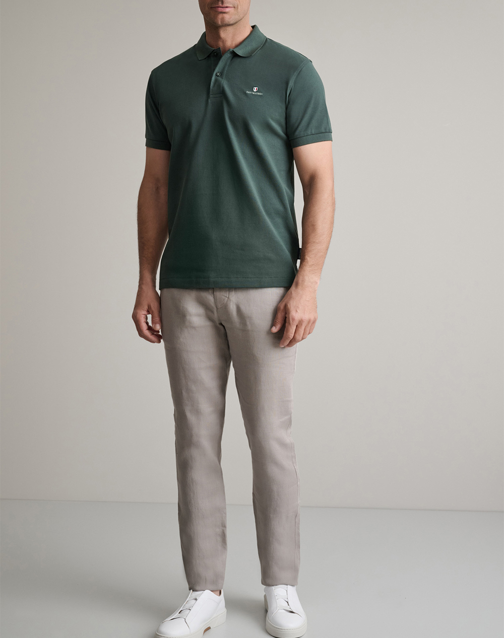 Navy Green Μπλουζακι Πολο M Χρωμο Custom Fit 24Ge 300 9-Deep Atlantic Darkgreen ανδρικά ρούχα μπλούζες Polo Politikos Shop Πολιτικός