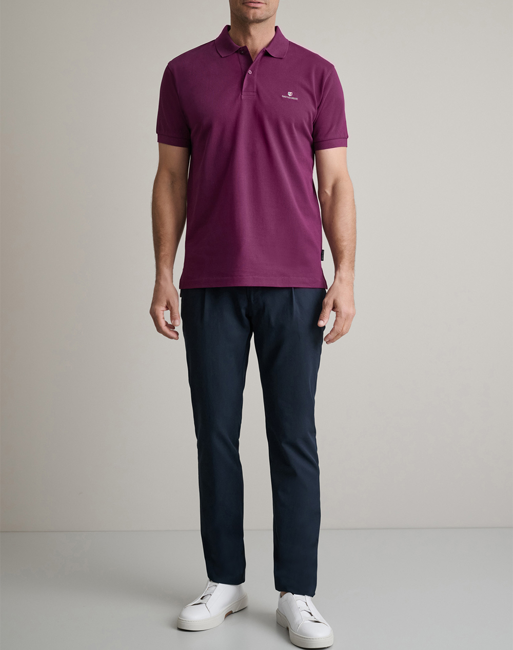 Navy Green Μπλουζακι Πολο M Χρωμο Custom Fit 24Ge 300 9-Dark Purple Darkpurple ανδρικά ρούχα μπλούζες Polo Politikos Shop Πολιτικός