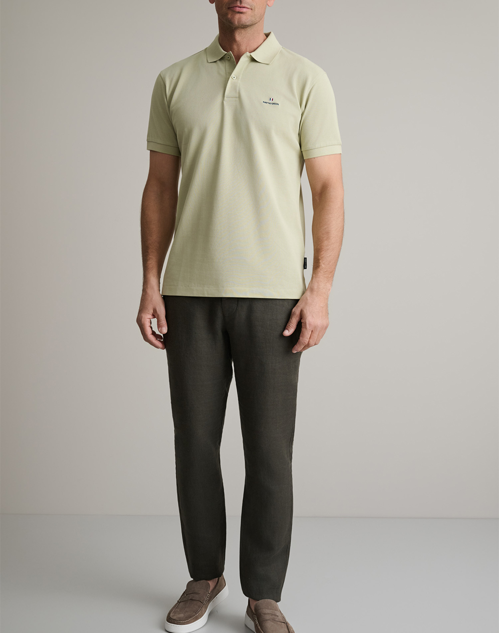 NAVY&GREEN ΜΠΛΟΥΖΑΚΙ ΠΟΛΟ M/ΧΡΩΜΟ, CUSTOM FIT 24GE.300.9-BUTTER YELLOW LightYellow φωτογραφία