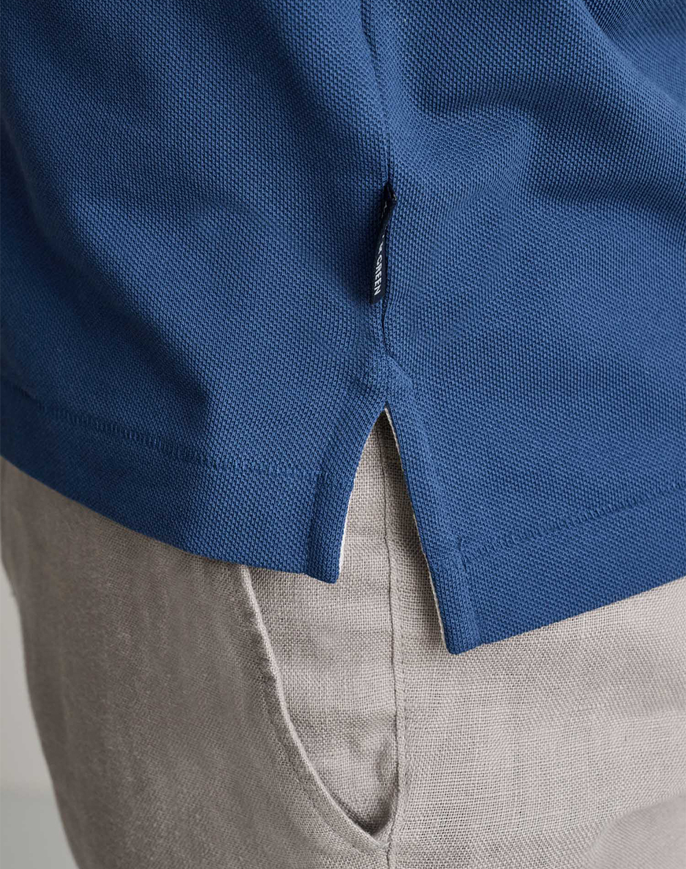 NAVY&GREEN ΜΠΛΟΥΖΑΚΙ ΠΟΛΟ M/ΧΡΩΜΟ, CUSTOM FIT 24GE.300.9-Atlantic Blue NavyBlue φωτογραφία