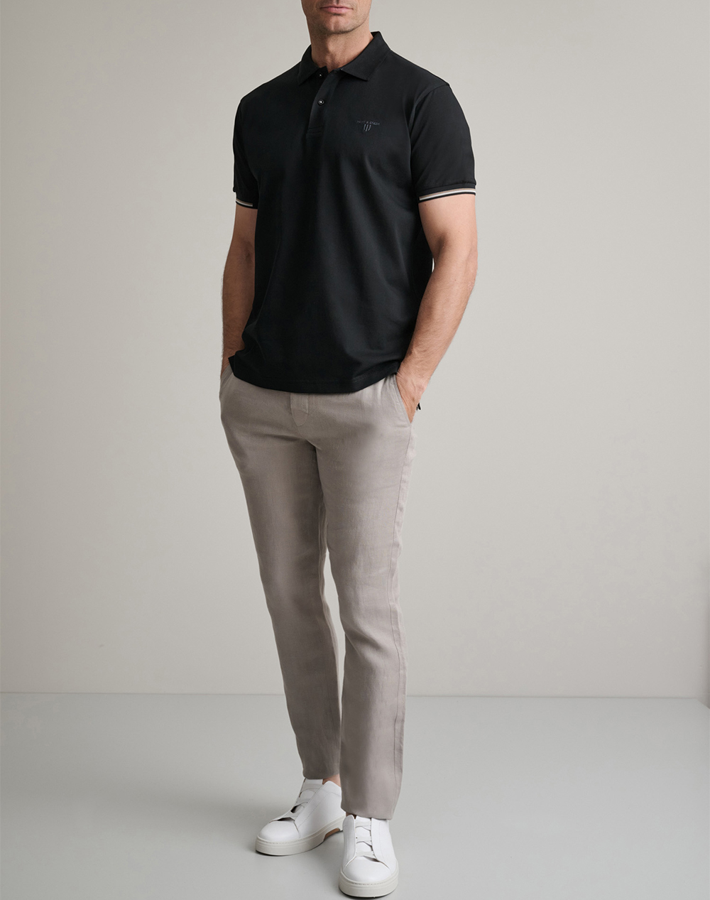 Navy Green Μπλούζα Πολο 24Ey 040 2Pl-Black Black ανδρικά ρούχα μπλούζες Polo Politikos Shop Πολιτικός