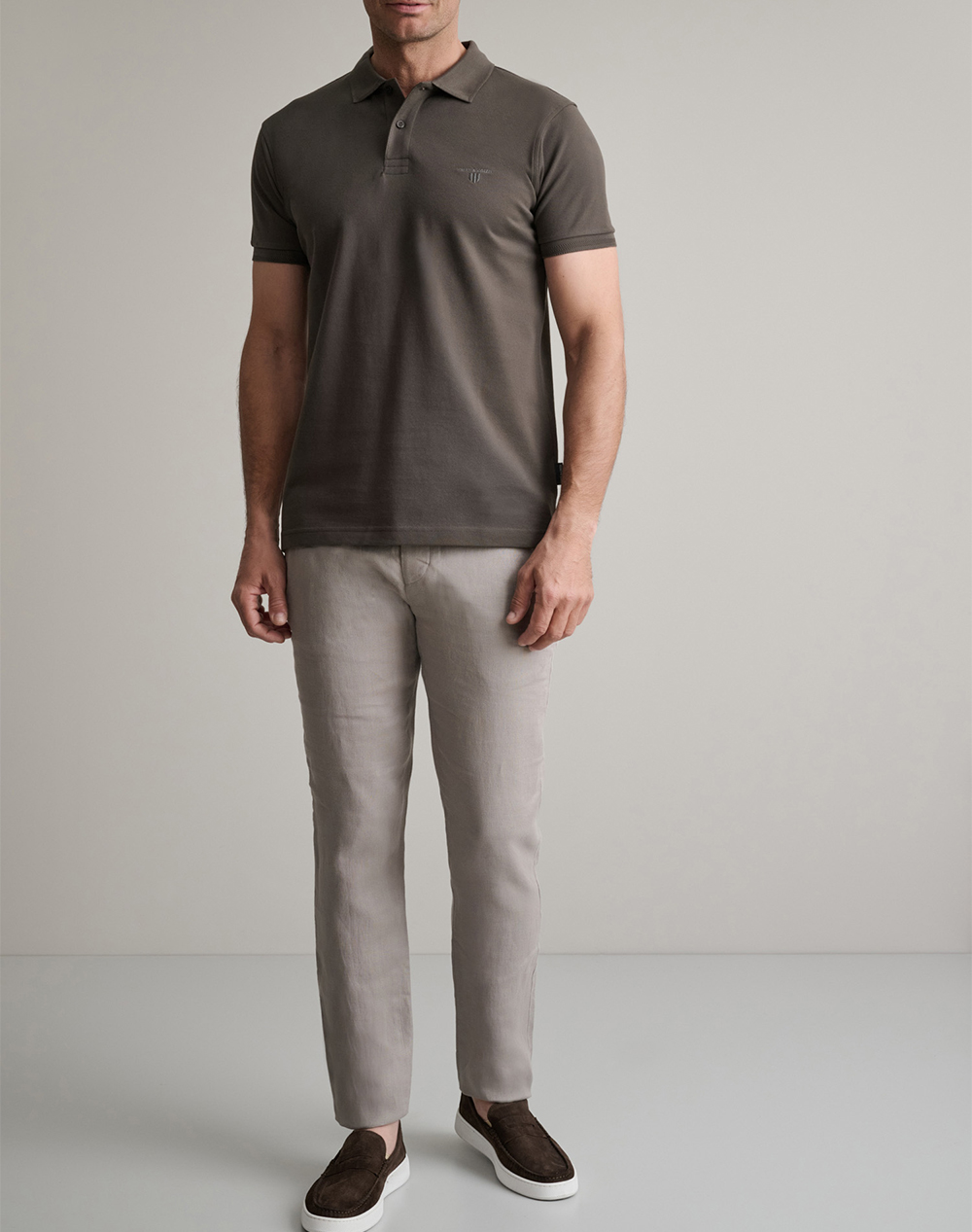 Navy Green Μπλούζα Πολο Young Line 24Ey 007 Pl Yl 2-Olive Brown Darkbrown ανδρικά ρούχα μπλούζες Polo Politikos Shop Πολιτικός