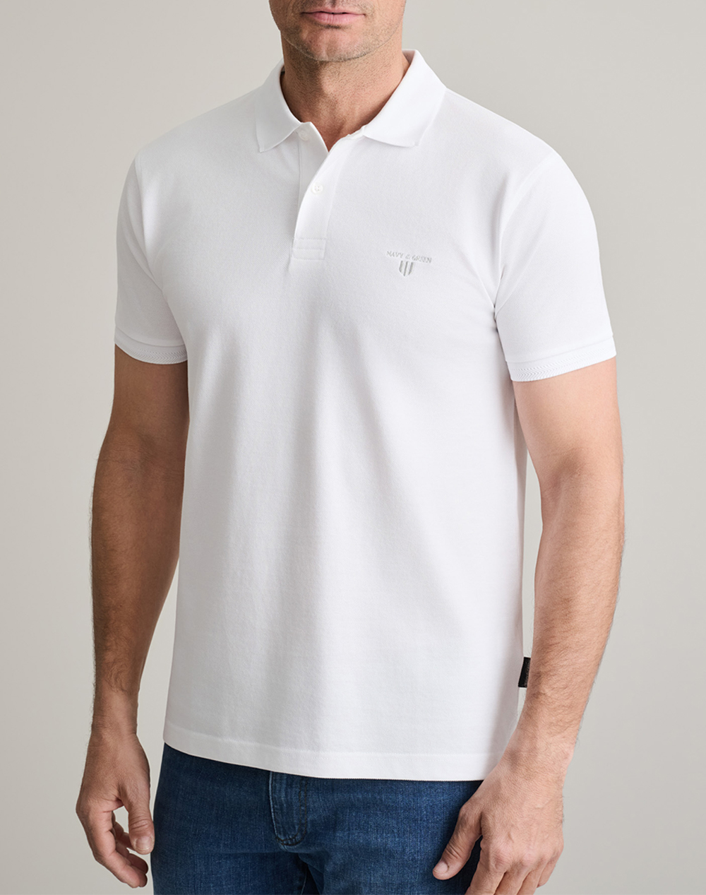 NAVY&GREEN ΜΠΛΟΥΖΑ ΠΟΛΟ, YOUNG LINE 24EY.007/PL/YL.2-WHITE White