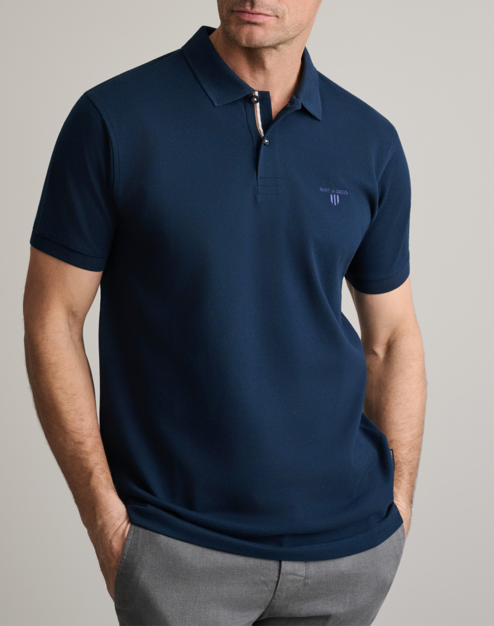 NAVY&GREEN ΜΠΛΟΥΖΑ ΠΟΛΟ 24EY.021/PL.1-DARK BLUE DarkBlue