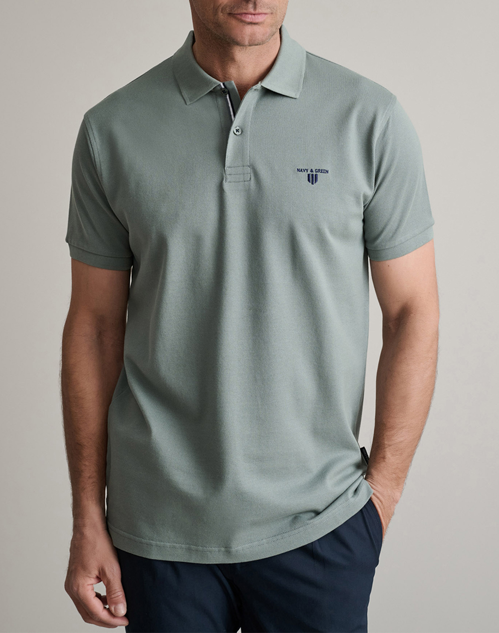 NAVY&GREEN ΜΠΛΟΥΖΑ ΠΟΛΟ 24EY.021/PL.1-STORMY SEA Mixed