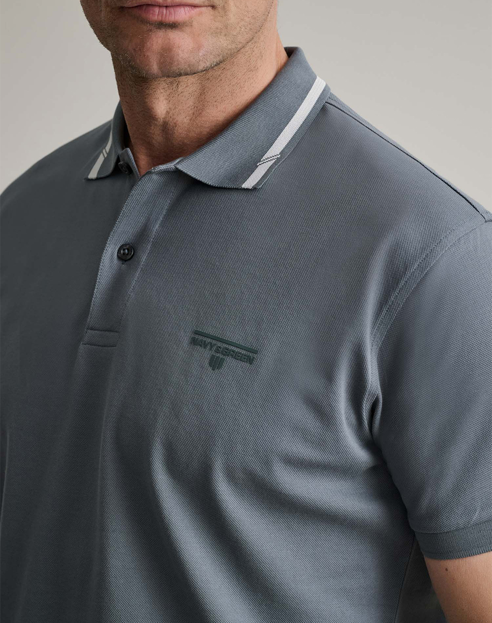 NAVY&GREEN ΜΠΛΟΥΖΑ ΠΟΛΟ 24EY.040/1PL-METAL BLUE DarkSlateGrey φωτογραφία