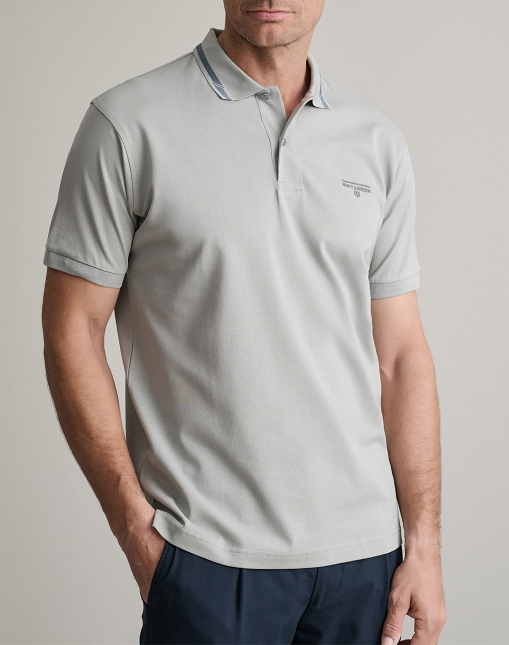 NAVY&GREEN ΜΠΛΟΥΖΑ ΠΟΛΟ 24EY.040/1PL-ICEBERG Ecru