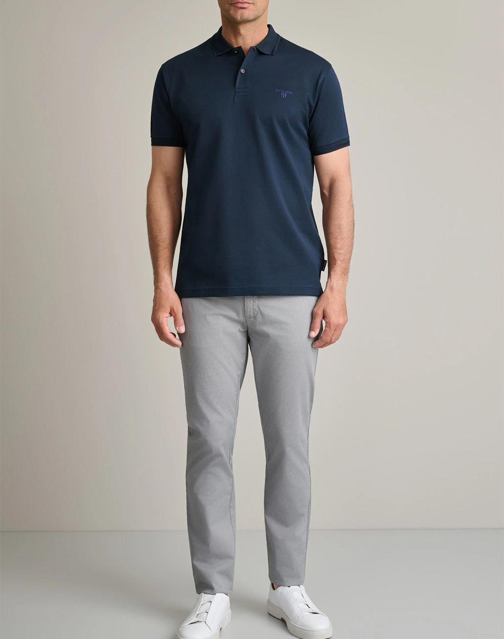 Navy Green Μπλούζα Πολο 24Ey 025 Pl 1-Marine Blue Darkblue ανδρικά ρούχα μπλούζες Polo Politikos Shop Πολιτικός
