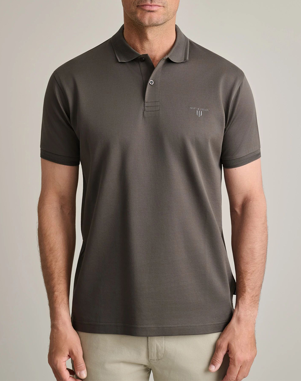 NAVY&GREEN ΜΠΛΟΥΖΑ ΠΟΛΟ 24EY.025/PL.1-OLIVE BROWN Olive