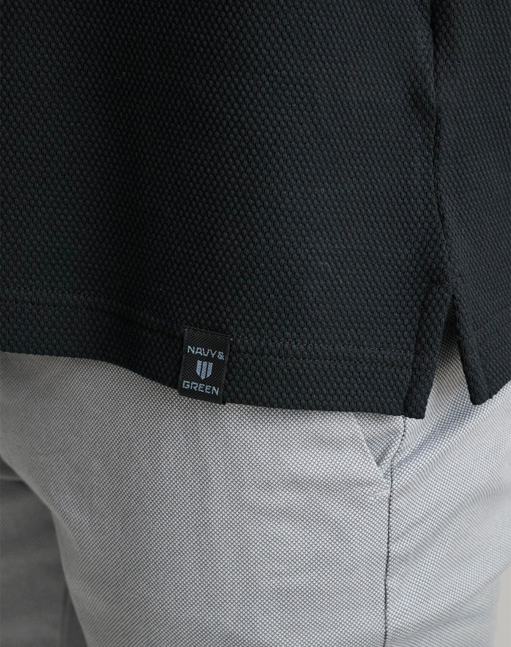 Navy Green Μπλούζα Πολο 24Ey 022 Pl-Black Black ανδρικά ρούχα μπλούζες Polo Politikos Shop Πολιτικός