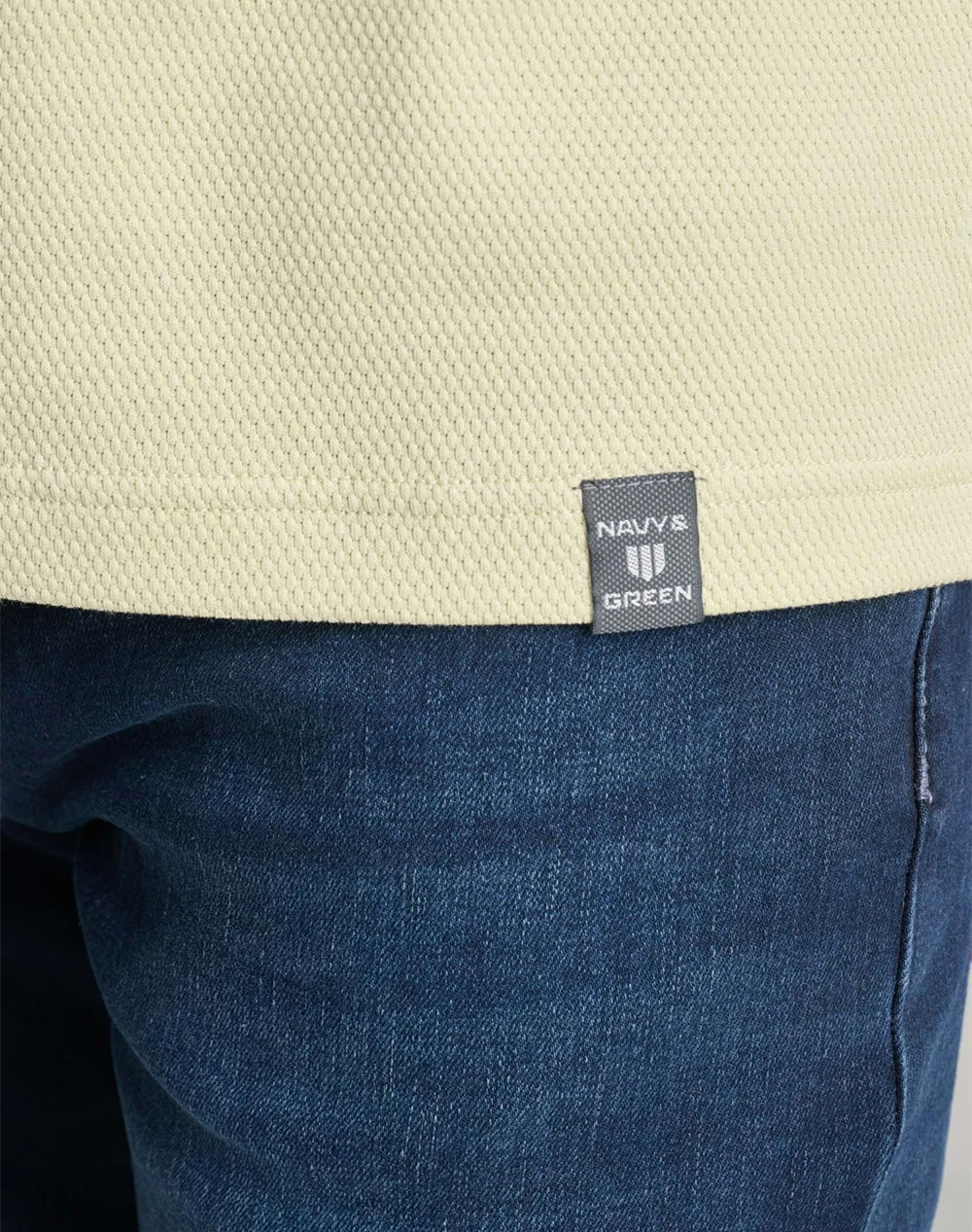 Navy Green Μπλούζα Πολο 24Ey 022 Pl-Butter Yellow Lightyellow ανδρικά ρούχα μπλούζες Polo Politikos Shop Πολιτικός