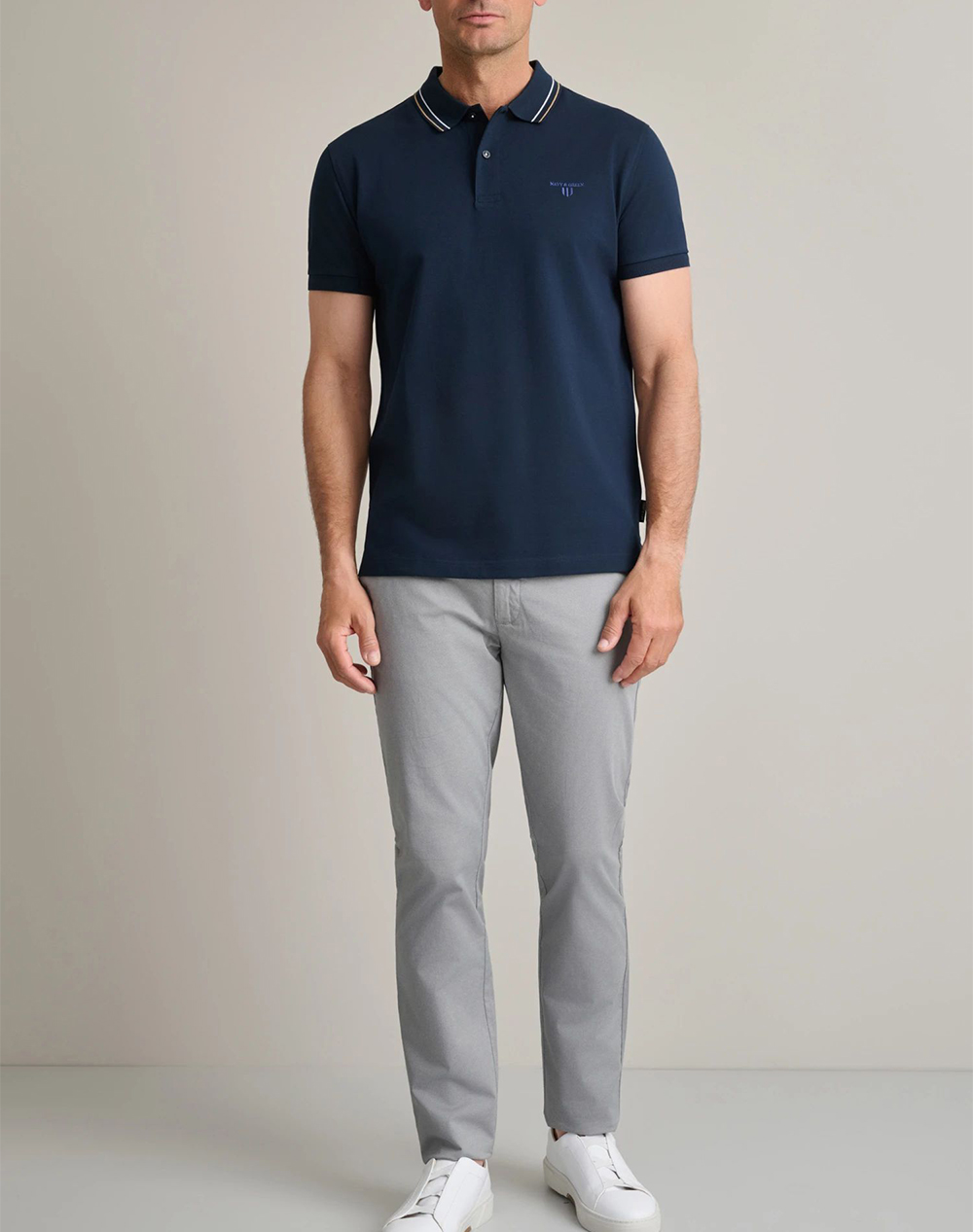 Navy Green Μπλούζα Πολο 24Ts 004 Pl-Marine Blue Darkblue ανδρικά ρούχα μπλούζες Polo Politikos Shop Πολιτικός