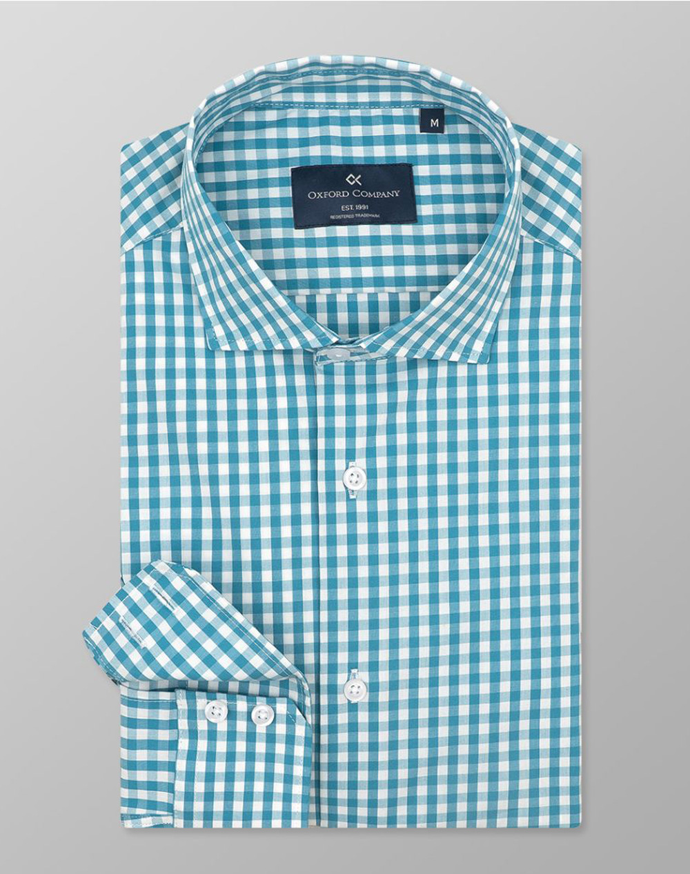 OXFORD COMPANY ROMEO SLIM FIT ΠΟΥΚΑΜΙΣΟ M137-RZ21.04-04 Petrol