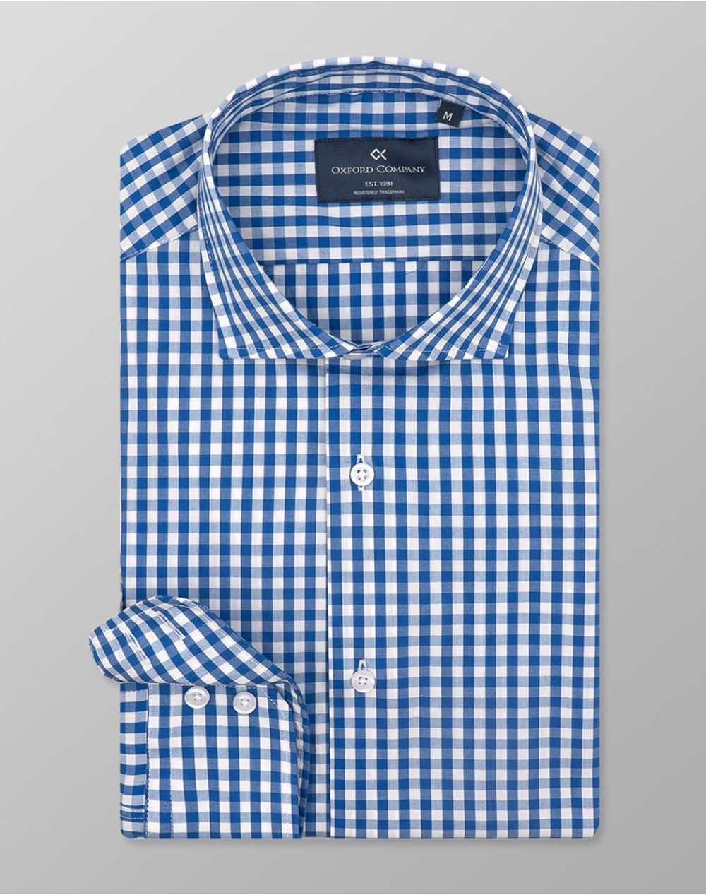 OXFORD COMPANY ROMEO SLIM FIT ΠΟΥΚΑΜΙΣΟ M137-RZ21.02-02 Blue