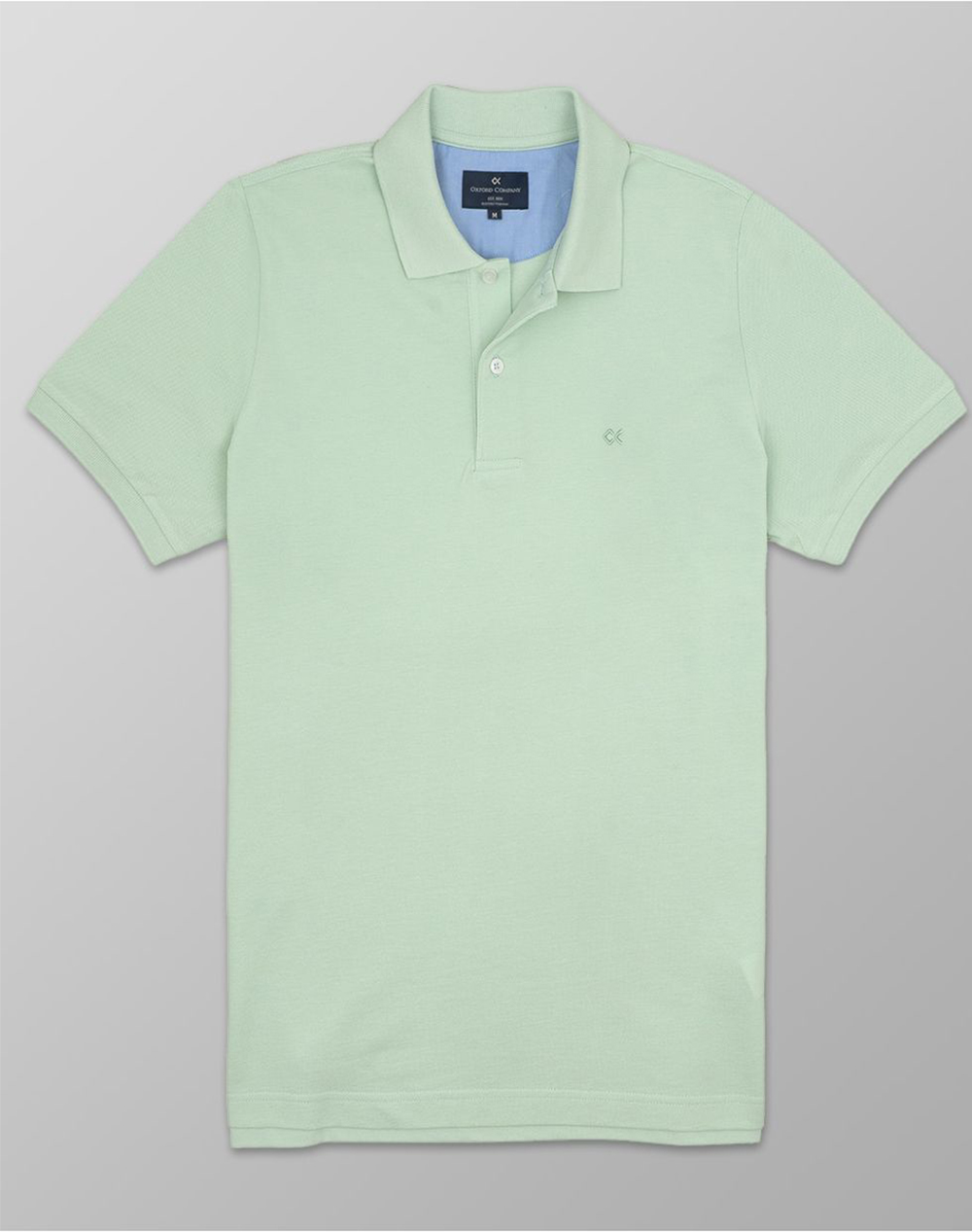 OXFORD COMPANY POLO KM 100% ΒΑΜΒΑΚΙ ΜΠΛΟΥΖΑ P511-PZ00.07-07 MintGreen