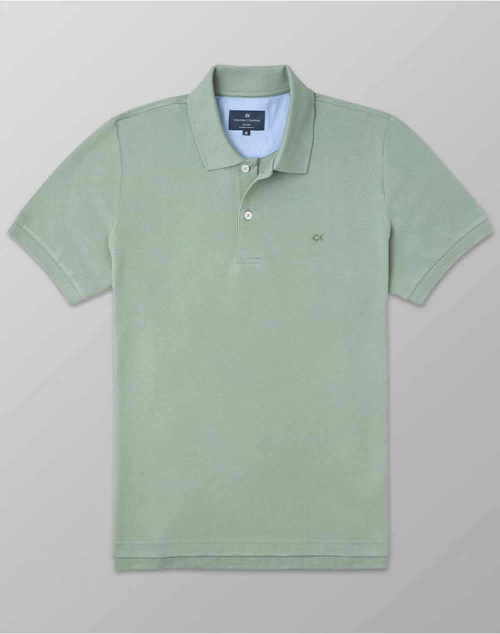 OXFORD COMPANY POLO KM 100% ΒΑΜΒΑΚΙ ΜΠΛΟΥΖΑ P511-PZ00.04-04 MintGreen