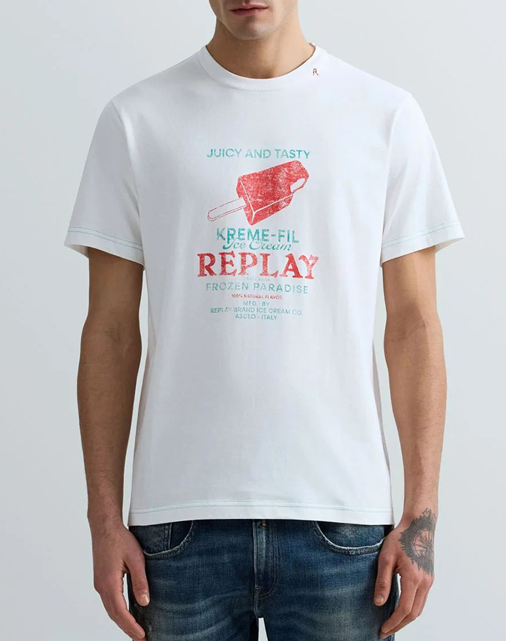 Ανδρικά ρούχα replay σε λευκο