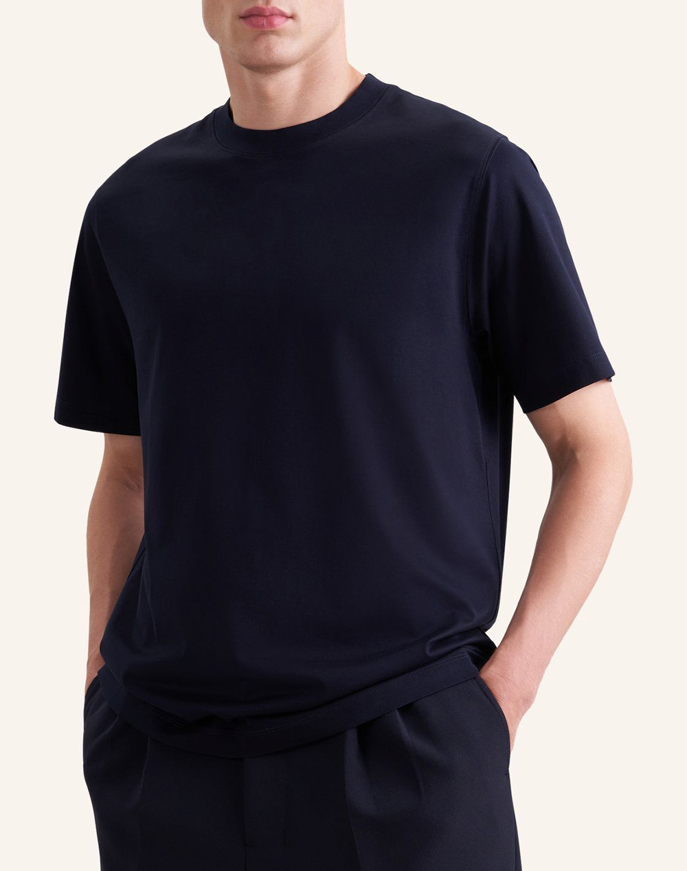 SEIDENSTICKER BASIC T-SHIRT MERCERIZ 849665-19 DarkBlue