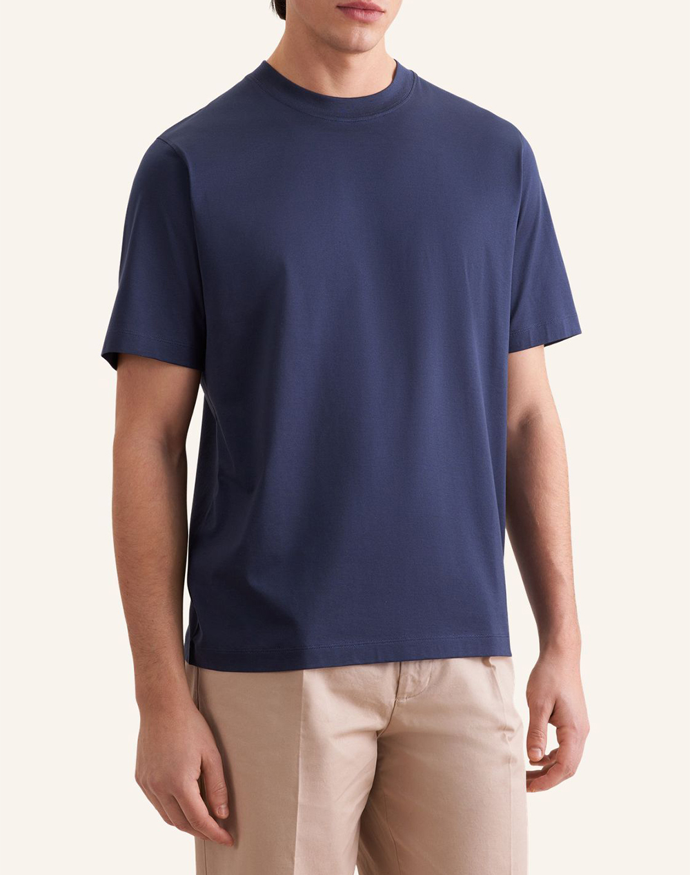 SEIDENSTICKER BASIC T-SHIRT MERCERIZ 849665-36 NavyBlue