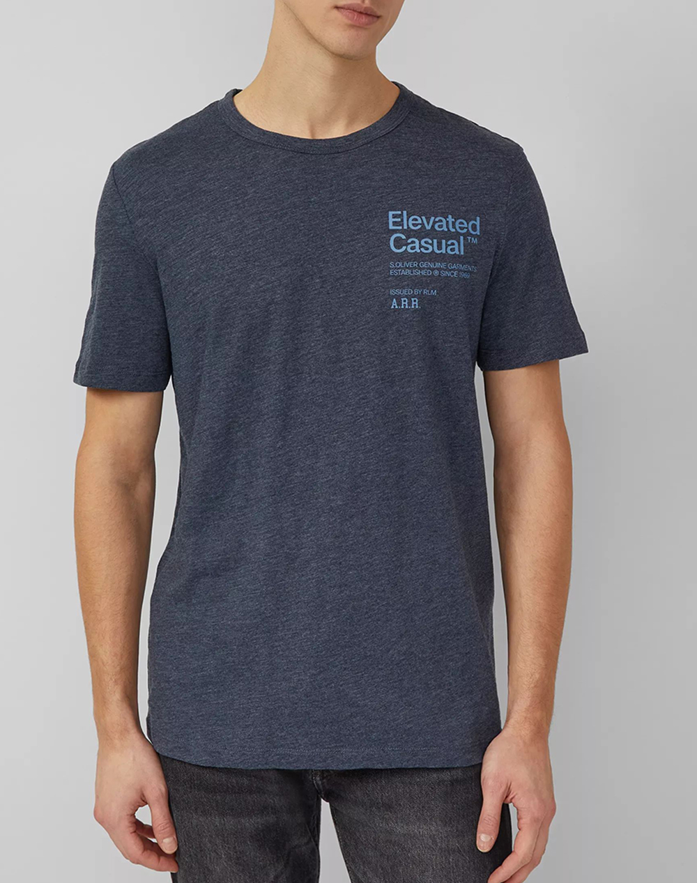 S.OLIVER Μπλούζα SO2169775-59D2 DarkBlue