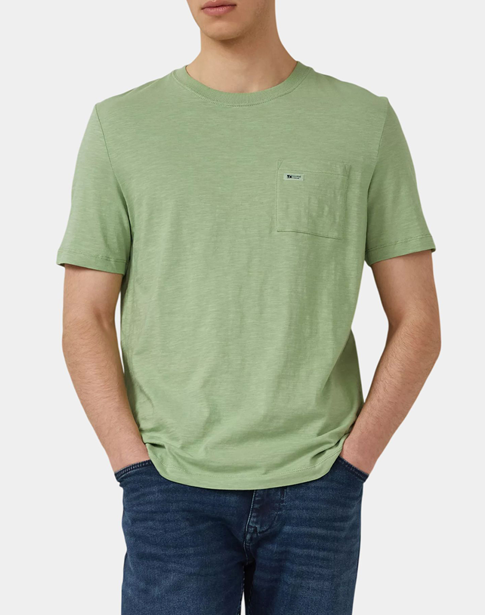 S.Oliver Ανδρικό T-Shirt Κοντομάνικο Πράσινο Βαμβάκι