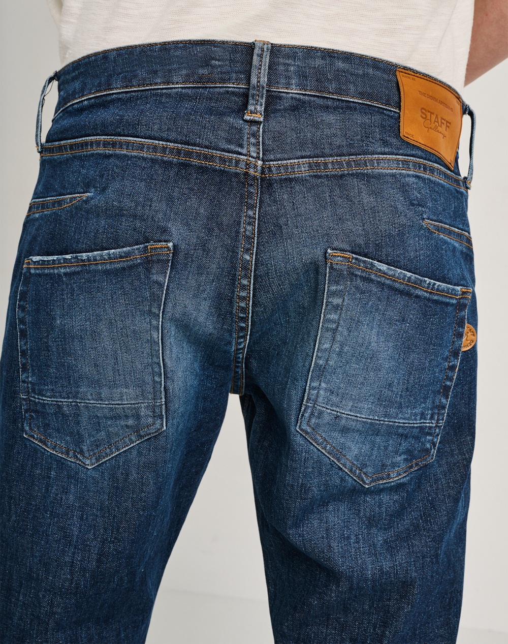 Staff Simon Man Pant 5-829 036 B1 055- 00 Denimblue ανδρικά ρούχα παντελόνια Jeans Politikos Shop Πολιτικός