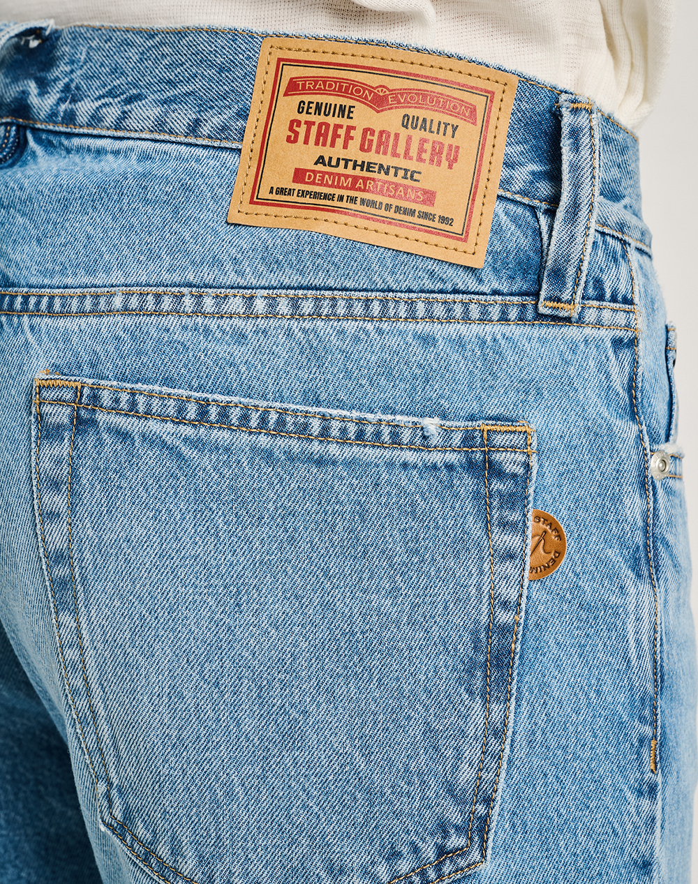 Staff Tommy Man Pant 5-816 009 B3 055- 00 Denimlightblue ανδρικά ρούχα παντελόνια Jeans Politikos Shop Πολιτικός