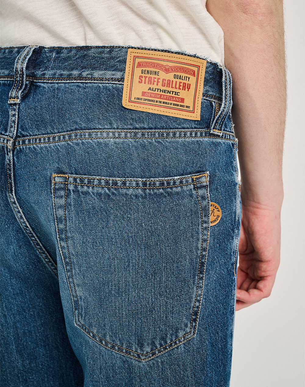 Staff Devis Man Pant 5-822 009 B2 055- 00 Denimblue ανδρικά ρούχα παντελόνια Jeans Politikos Shop Πολιτικός