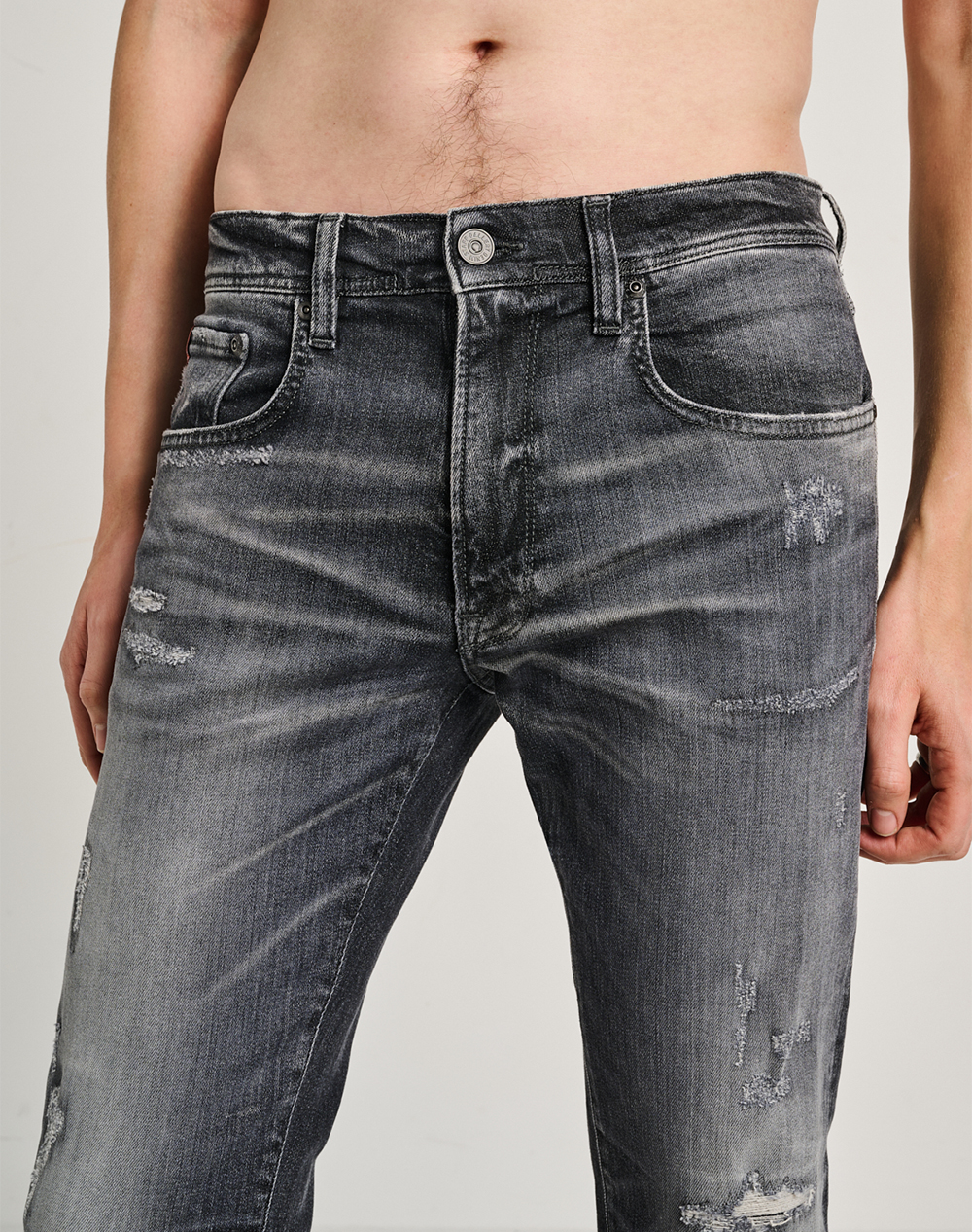 Staff Sapphire Man Pant 99%Co 1%Ea 5-815 041 Bls 055- 00 Denimgray ανδρικά ρούχα παντελόνια Jeans Politikos Shop Πολιτικός