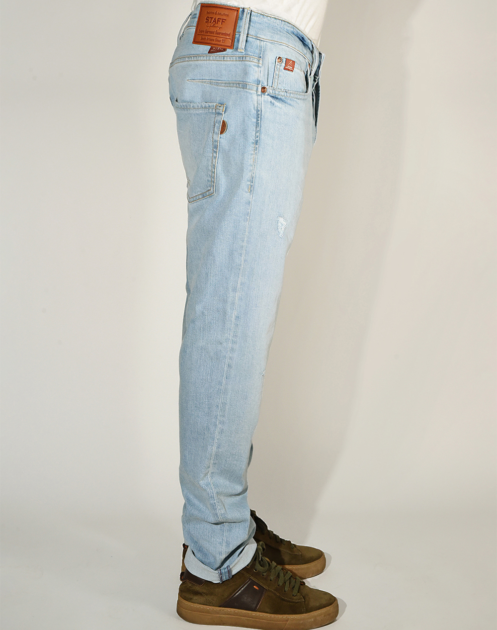Staff Simon Man Pant 79%Co 20%Rcy Co 1%Ea 5-829 036 S3 055- 00 Denimlightblue ανδρικά ρούχα παντελόνια Jeans Politikos Shop Πολιτικός