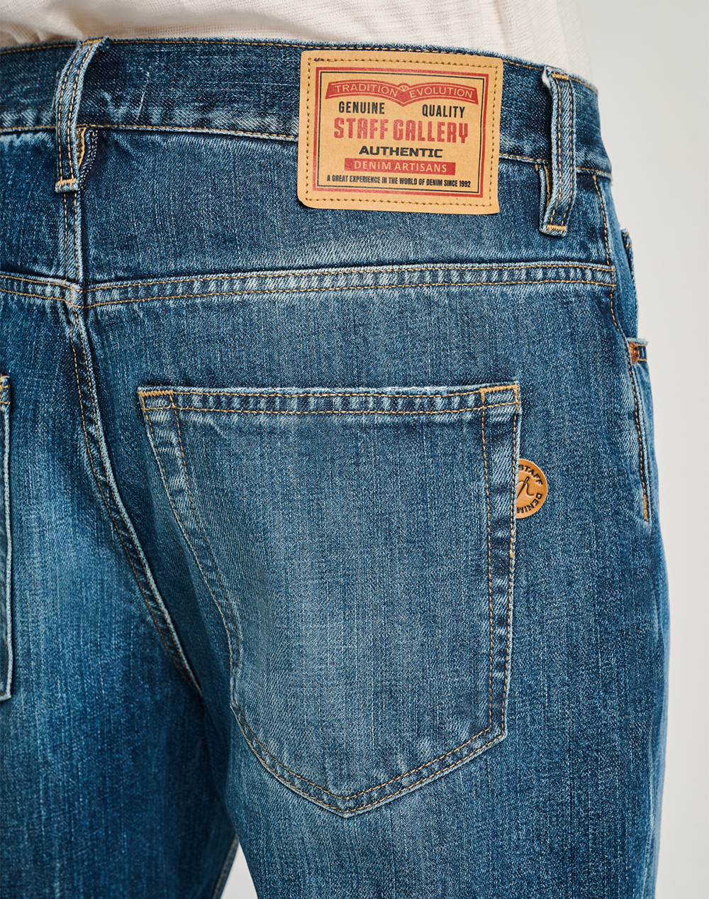Staff Martin Man Pant 100%Co 5-881 044 B2 055- 00 Denimblue ανδρικά ρούχα παντελόνια Jeans Politikos Shop Πολιτικός