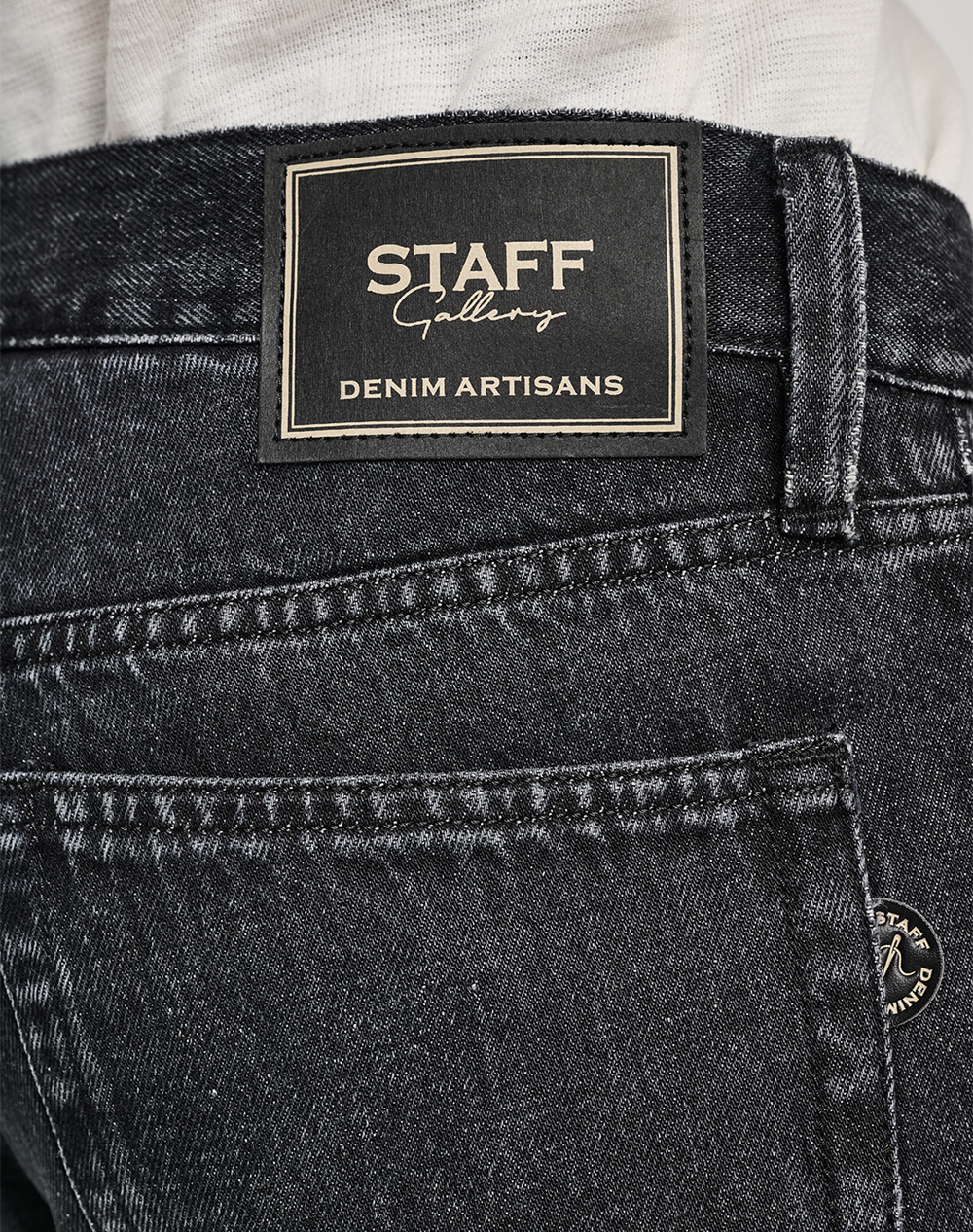 Staff Tommy Man Pant 5-816 037 Bl 055- 00 Denimblack ανδρικά ρούχα παντελόνια Jeans Politikos Shop Πολιτικός