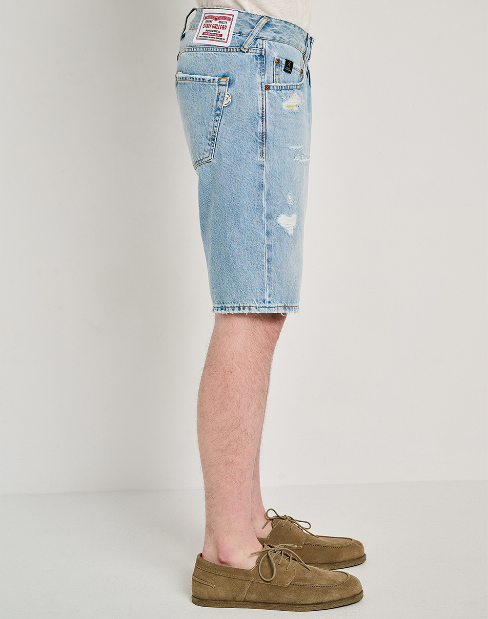 Staff Paolo Man Short Pant 100%Co 5-890 055 S3 055- 00 Denimlightblue ανδρικά ρούχα Σορτς Βερμουδες Jeans Politikos Shop Πολιτικός