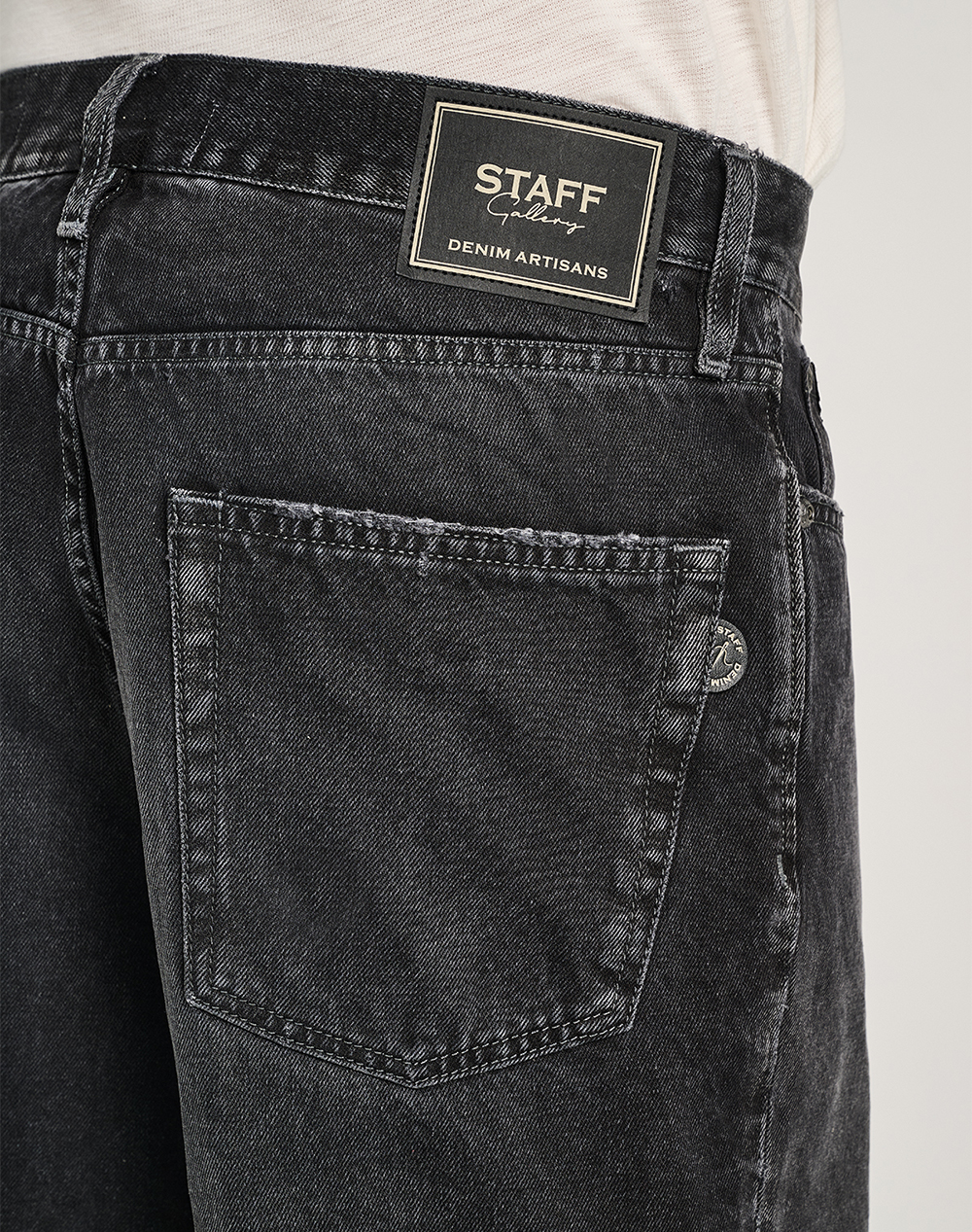 Staff Hector Man Short 100%Co 5-875 050 Bl 055- 00 Denimblack ανδρικά ρούχα Σορτς Βερμουδες Jeans Politikos Shop Πολιτικός