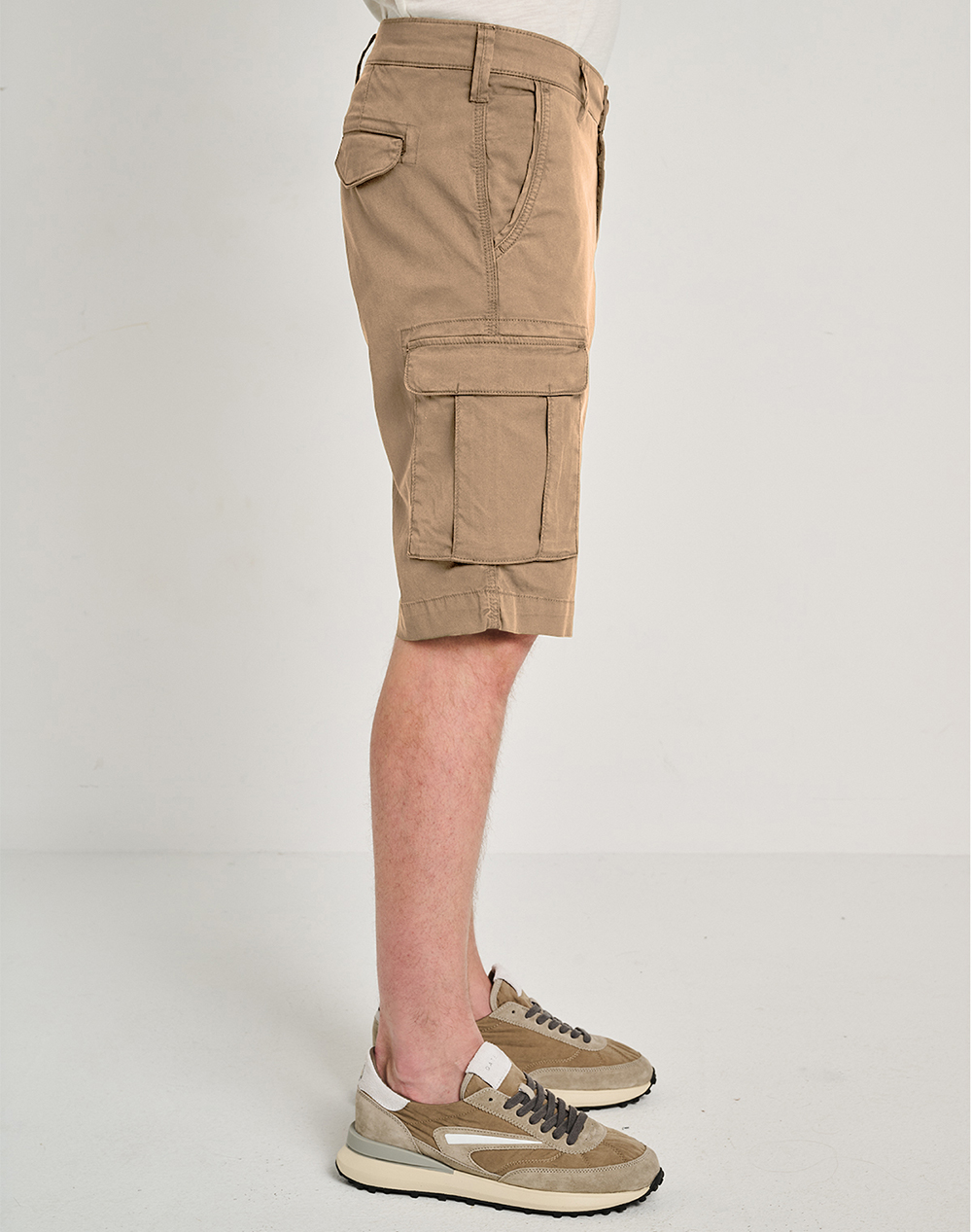 Staff New Jerry Man Short Pant 98%Regenagri Co 2%Ea 5-817 081 9 055-Ν0070 Biege ανδρικά ρούχα Σορτς Βερμουδες Cargo Politikos Shop Πολιτικός